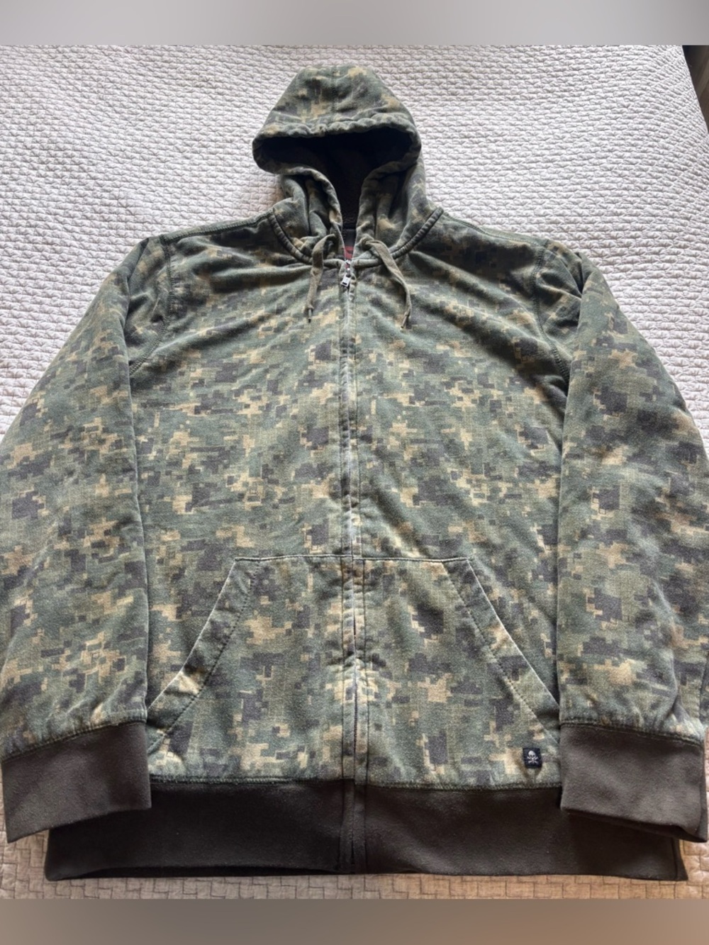 Vintage Y2K Tony Hawk Skate Camo Full Zip Jacket Size XL